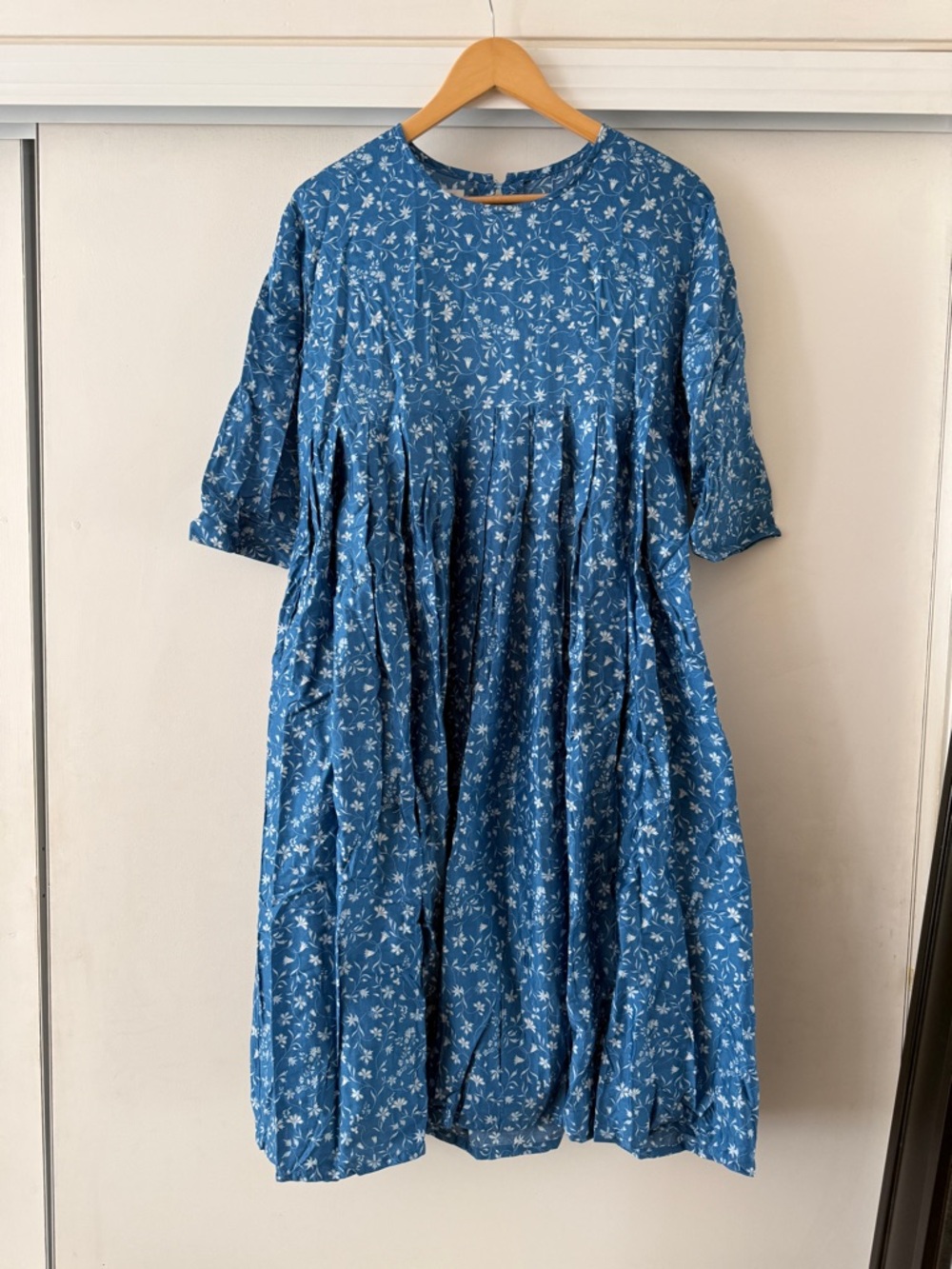 Ichi Blue and White Floral Dress